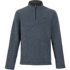 Weird Fish Newark Eco 1/4 Zip Grid Fleece - Navy