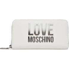 Dragkedja Plånböcker Love Moschino Plånbok Med Logotyp Text - White