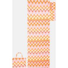 OHS Zigzag Bath Towel Orange (215x75cm)