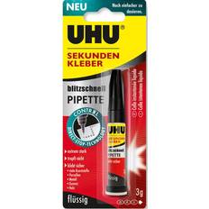 Pegamentos UHU Sek-Kleber Blitzschnell Pipette 3 Gr