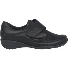 Waldläufer Loafers Waldläufer Bred Pasform Velcro Sko Dame - Sort