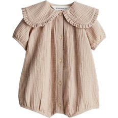 H&M Cotton Muslin Romper - Beige (1281186001)