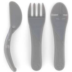 Twistshake Baby Cutlery Knife Fork & Spoon Grey