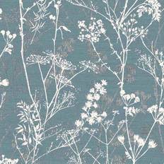 Graham & Brown Superfresco Colours Hedgerow Teal Wallpaper wilko