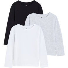 H&M Pige Sort 3-pak trøje med lange ærmer 122/128 6-8Y