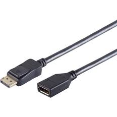 DisplayPort 1.2 Forlængerkabel 4K 0.5M