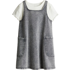 H&M Dress & Top 2-piece - Dark Gray/white (1276419002)