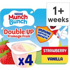 Nestlé Munch Bunch Double Up Fromage Frais Strawberry Vanilla 340g 4pack