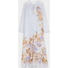 Coco Billow Maxi Dress Powder Blue Multi Floral - Multicolore