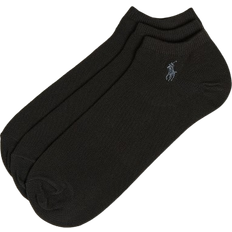 Polo Ralph Lauren Elastan/Lycra/Spandex Underkläder Polo Ralph Lauren Low Cut Cotton Sock 3-pack - Black