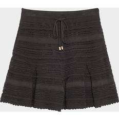 Zimmermann Shorts Zimmermann Lucky Lace Knit Shorts - Black