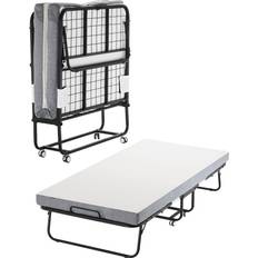 VEVOR Rollaway Bed Folding Bed with 4 in Foam Mattress 98x190cm