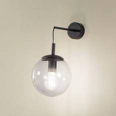 Gråa - Trä Vägglampor TK LIGHTING Esme Vägglampa Rökgrå Höjd 45 cm E27 Väggarmatur
