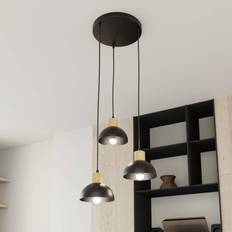 Emibig Lamper Emibig Seco Pendellampe Ø 30 cm Sort Metal Træ Pendel ∅ 30cm