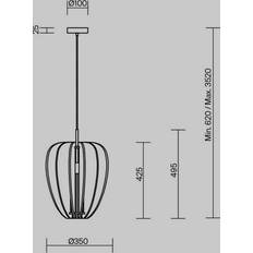 Maytoni Hængelampe Cambio Sort Ø 35 cm Pendel