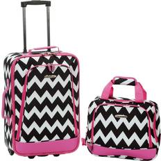 Rockland Fashion Set of 2 - Pink Chevron