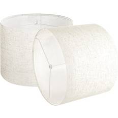 Drum Lamp 2 Set 13x13x10 Inches Light Linen