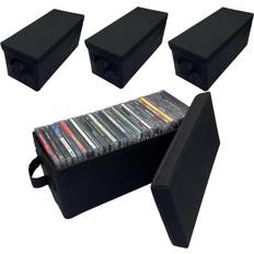 Evelots CD Storage Boxes 4 Pack