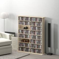 CD & Vinyl Storage Homcom CD Storage Unit Blu-ray Storage Shelf