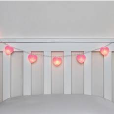 Pink String Lights & Light Strips 20 LED Ombre Heart Pink String Light