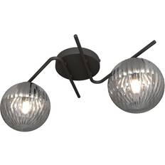 Emibig Lamper Emibig Plafoniera Moderna 2 Luci Vespa Acciaio Nero Lampada a Sospensione