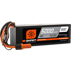 Battery RC Accessories Spektrum 14.8V 5000mAh 4S 50C Smart Hardcase LiPo Battery IC5 SPMX50004S50H5
