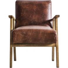 Gallery Direct Neyland Brown Armchair 82cm