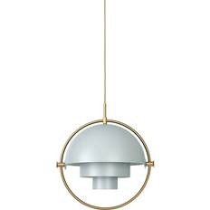 GUBI Multi-Lite Large Brass/Grey Pendant Lamp 14.2"