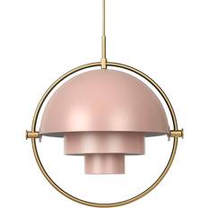 GUBI Multi-Lite Large Brass/Pink Pendant Lamp ∅ 36cm