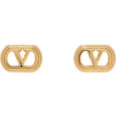 Yellow Earrings Valentino Garavani Gold Ovalette Metal Earrings - Gold