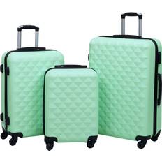 vidaXL Hardcase Suitcase 3 stk. - Mint