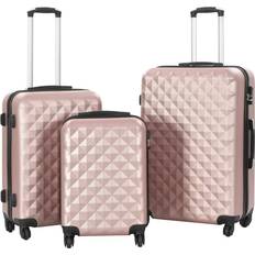 Guld Resväskeset vidaXL Hardcase Suitcase 3 delar - Gold
