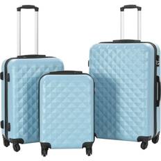 vidaXL Hardcase Suitcase Set of 3 - Blue