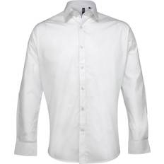 Premier Men's Poplin Supreme Long Sleeve Shirt - White