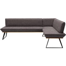XXXlutz Voleo Black/Oak/Dark Brown Sofa 3Stk. 6-Sitzer