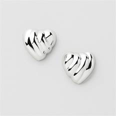 Örhängen Safira Striped Heart Studs
