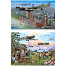 Jigsaw Puzzles The House of Puzzles Sky Patrol 2 X Big 500 Piece Jigsaw Set