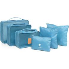 InnovaGoods Suitcase Organiser Bag Set of 6 - Blue