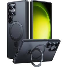 Torras s25 ultra Torras Galaxy S25 Ultra Guardian Ostand MagSafe Skal Svart