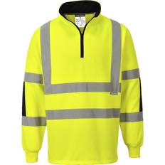 Portwest B308 Xenon Hi-Vis Rugby Shirt - Yellow