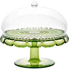Guzzini Kakfat Guzzini Cake Stand With Dome Vanity All Water Lily Green Kakfat