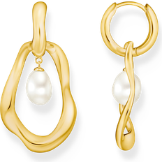 Thomas Sabo Natural Beauty Creolörhängen Med Pärla Guld