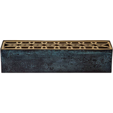 Mässing Vaser Klong Äng Blue/Brass Vas 9.5cm