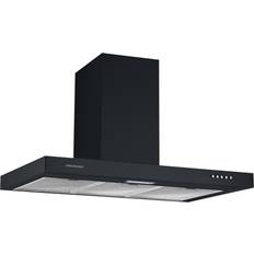 Cookology Extractor Fans Cookology Chimney Cooker Hood 60cm Kitchen Extractor Fan TSH601BK, Black