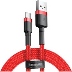 Baseus Cafule 2.0 USB A - USB C M-M Red 1m