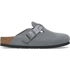 Birkenstock Boston Braided Suede Leather - Basalt Gray