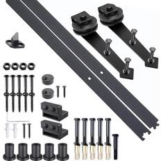 Homcom Schiebetüren Beschlagsatz 200 cm Komplett Set