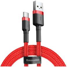 Baseus Cafule 2.0 USB A - USB C M-M Red 1m