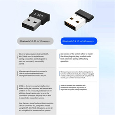 Jojomino USB Bluetooth 5.4 Dongle Adapter