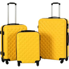 Gul Kuffertsæt vidaXL Hardcase Suitcase 3 stk. - Yellow
